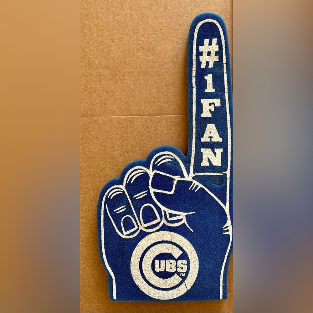 Vintage Chicago Cubs Giant Foam Finger #1 Fan 19”